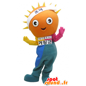 Mascotte de soleil avec une tenue colorée - MASFR031318 - Mascottes non-classées