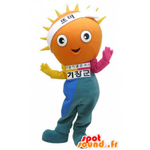 Sun mascotte con un vestito colorato - MASFR031318 - Mascotte non classificati