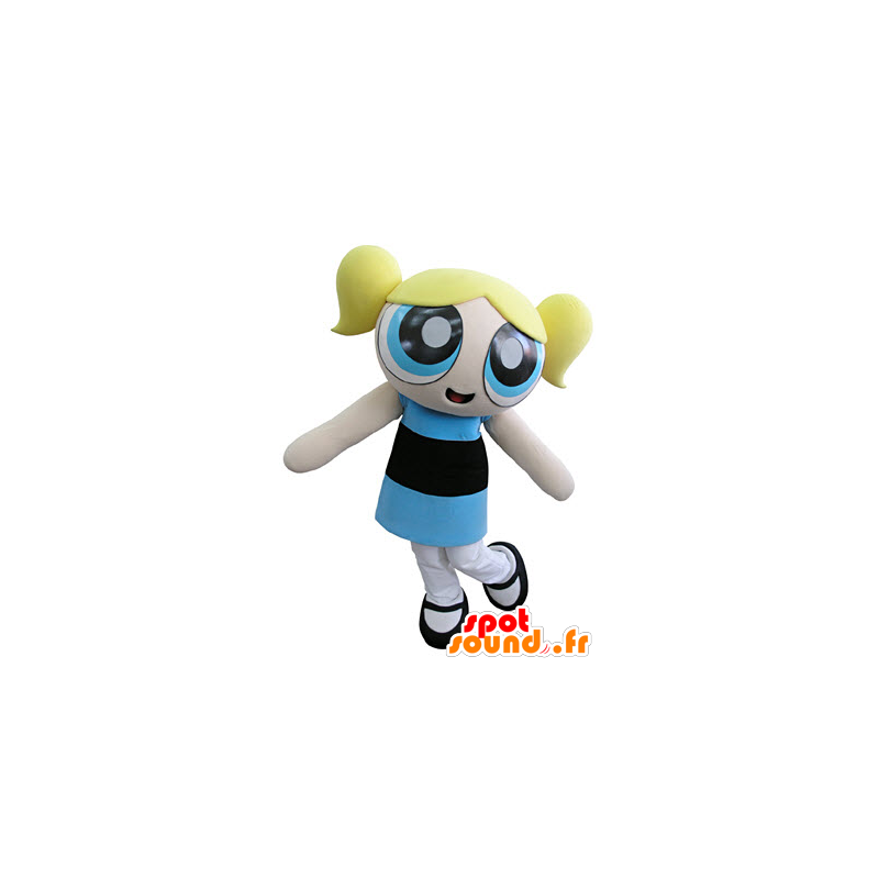 Mascot Powerpuff Girls, blonde girl, superhero - MASFR031330 - Mascots boys and girls