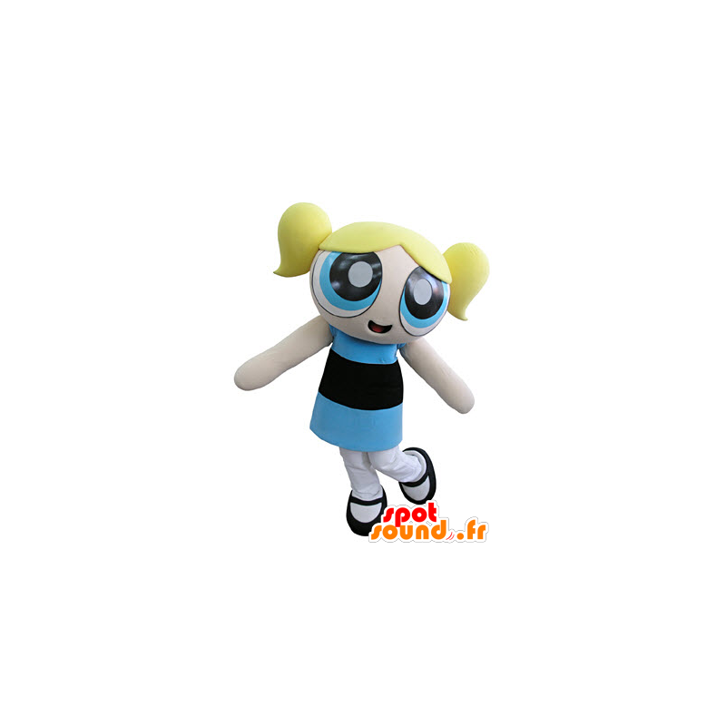 Mascot Powerpuff dívky, blondýnka, superhrdina - MASFR031330 - Maskoti chlapci a dívky