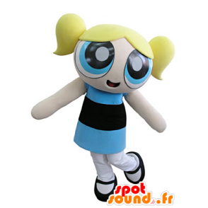 Mascot Powerpuff Girls, blonde meisje, superhero - MASFR031330 - Mascottes Boys and Girls