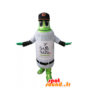 Green bottle mascot in sportswear - MASFR031338 - Sports mascot