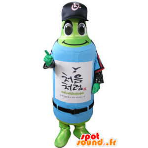 Green bottle mascot in sportswear - MASFR031340 - Sports mascot