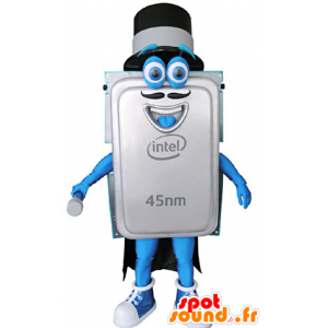 Mascotte de disque dur. Mascotte de composant informatique - MASFR031341 - Mascottes d'objets