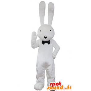 Grande mascote coelho branco com espanto - MASFR031345 - coelhos mascote