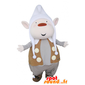 Leprechaun maskot med spisse ører og en lue - MASFR031361 - jule~~POS TRUNC