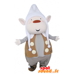 Kabouter mascotte met spitse oren en een hoed - MASFR031361 - Kerstmis Mascottes