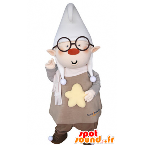 Leprechaun mascot with pointed ears and a large cap - MASFR031366 - Christmas mascots