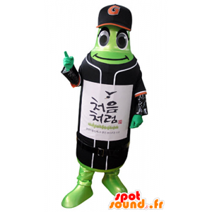 Mascotte verde bottiglia in abbigliamento sportivo - MASFR031370 - Mascotte sport