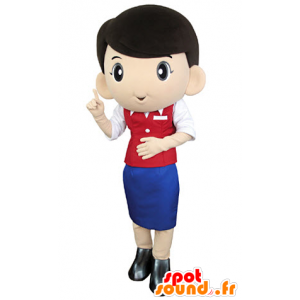 Mascot Thuis stewardess, air hostess - MASFR031380 - Human Mascottes