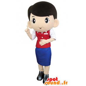 Mascot Heim Gastgeberin, Stewardess - MASFR031380 - Menschliche Maskottchen