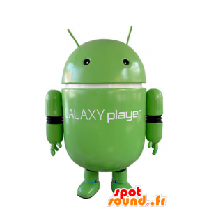 Green robot mascot. Android mascot - MASFR031385 - Mascots unclassified