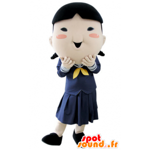 Mascot Schülerin, gleichaltrige Mädchen in Uniform - MASFR031389 - Maskottchen-jungen und Mädchen
