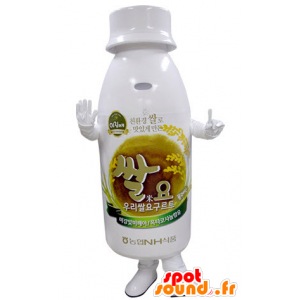 Plastica bianca bottiglia mascotte - MASFR031390 - Bottiglie di mascotte