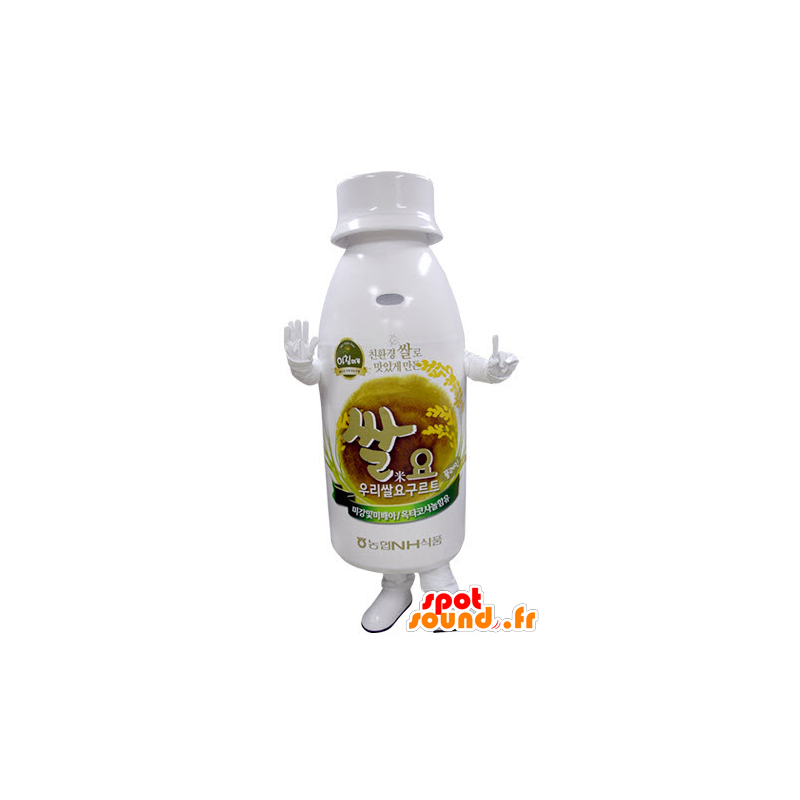 White plastic bottle mascot - MASFR031390 - Mascots bottles