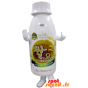 Mascotte de bouteille en plastique blanche - MASFR031390 - Mascottes Bouteilles