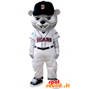 Grizzlies mascotte vestita in abito da baseball - MASFR031393 - Mascotte orso