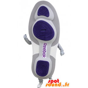 Mascot scarpa viola e bianco. mascotte di pallacanestro - MASFR031396 - Mascotte di oggetti