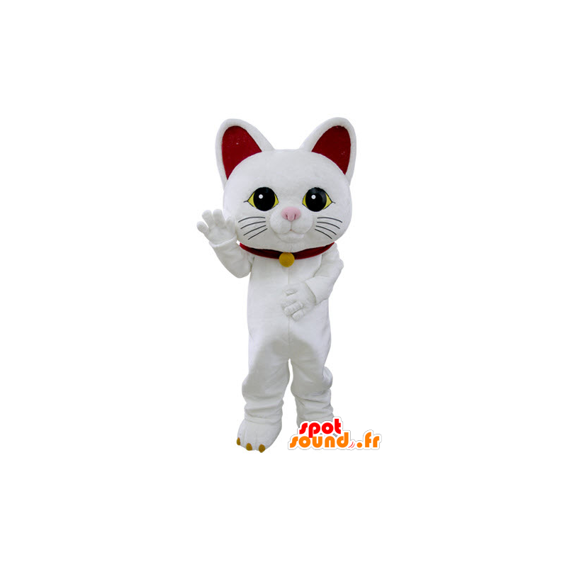 Mascot Maneki Neko, die berühmte Katze bringt Glück - MASFR031400 - Katze-Maskottchen