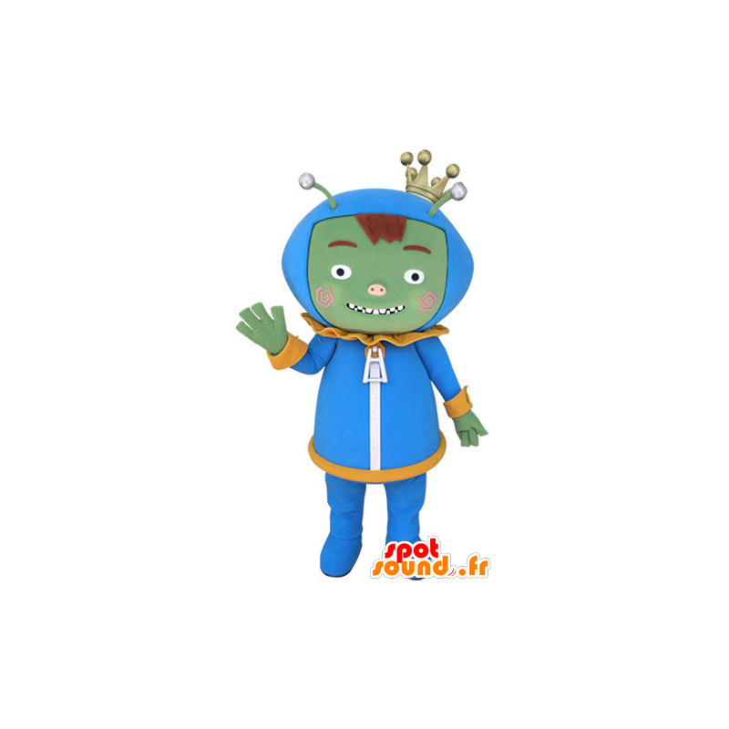 Green monster mascot, alien, alien - MASFR031401 - Monsters mascots