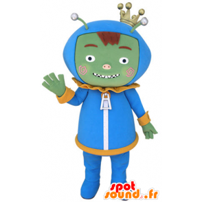 Green monster mascot, alien, alien - MASFR031401 - Monsters mascots