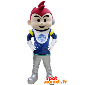 Boy Mascot gehouden astronaut - MASFR031407 - Mascottes Boys and Girls