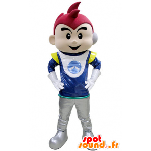 Boy Mascot holdt astronaut - MASFR031407 - Maskoter gutter og jenter