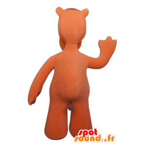 Mascotte de chameau orange avec les yeux bleus - MASFR031418 - Mascottes Animales