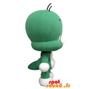 La mascota del pequeño hombre verde y blanco, lindo y divertido - MASFR031419 - Mascotas humanas