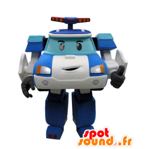 Macchina della polizia mascotte Transformers maniera - MASFR031431 - Mascotte di oggetti