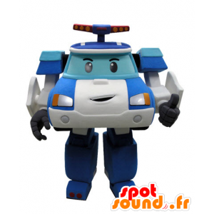 Police car mascot manner Transformers - MASFR031431 - Mascots of objects