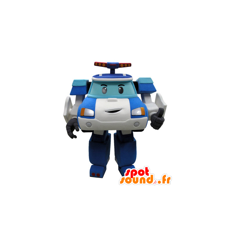 Macchina della polizia mascotte Transformers maniera - MASFR031431 - Mascotte di oggetti