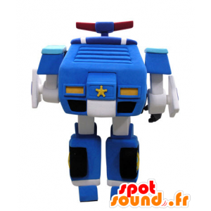 Police car mascot manner Transformers - MASFR031431 - Mascots of objects