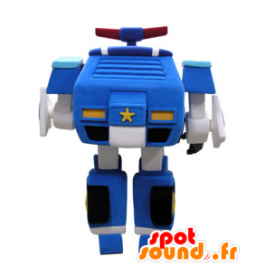 Police car mascot manner Transformers - MASFR031431 - Mascots of objects