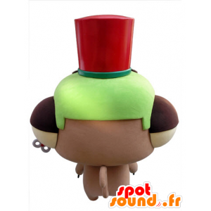 Maki mascotte met grote gele ogen - MASFR031433 - Niet-ingedeelde Mascottes