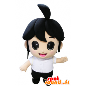 Mascotte de petite fille brune. Mascotte d'enfant - MASFR031437 - Mascottes Enfant