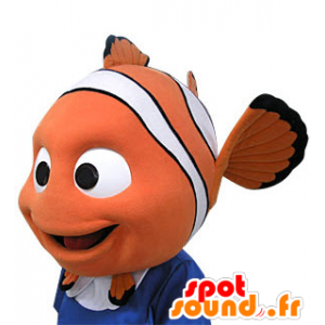 Nemo maskot. Nemo-formad huvudmaskot - Spotsound maskot