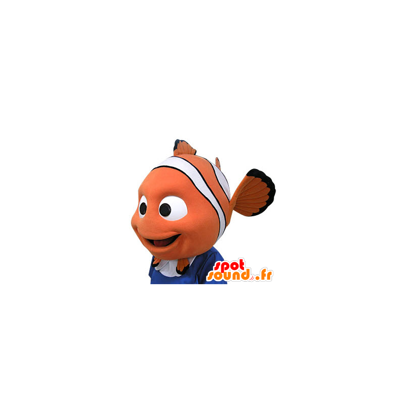 Nemo maskot. Nemo-formad huvudmaskot - Spotsound maskot