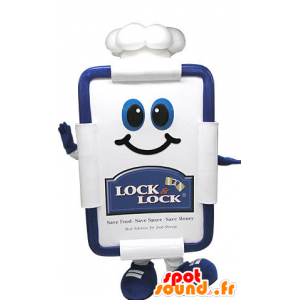Restaurant card mascot, giant table with a toque - MASFR031455 - Mascots of objects
