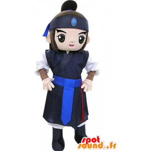 Mascot Samurai krijger. Aziatische mascotte - MASFR031457 - Human Mascottes