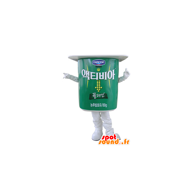 Verde y blanco pote de yogur mascota, gigante - MASFR031483 - Mascotas de objetos