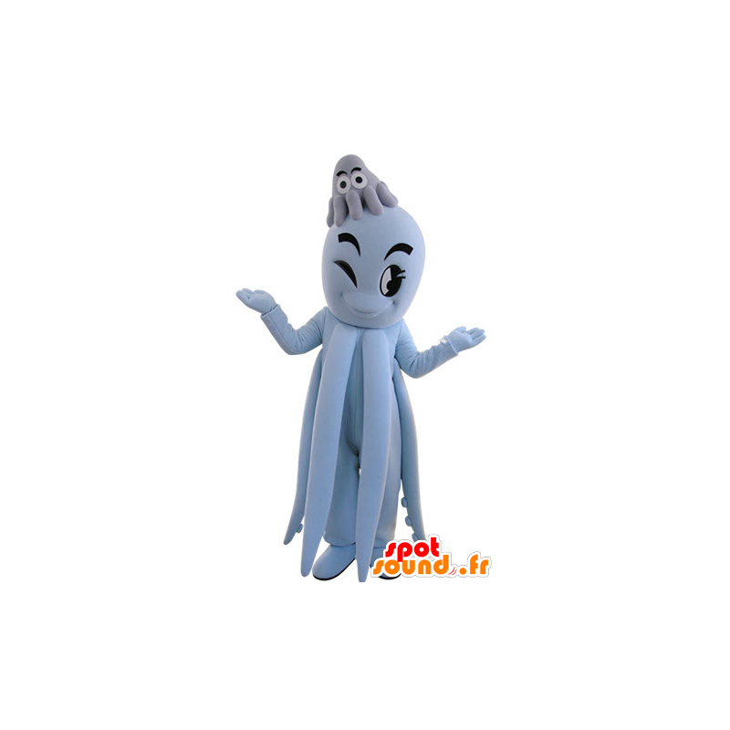 Mascot blaue Krake, Riese. Krake Maskottchen - MASFR031487 - Maskottchen des Ozeans
