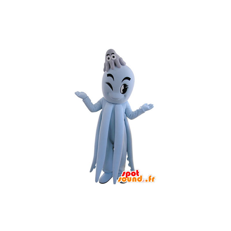 Mascot polvo azul, gigante. Octopus Mascot - MASFR031487 - Mascotes do oceano