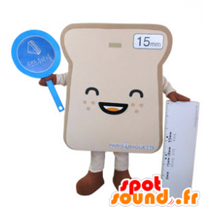 Sanduíche gigante Mascot fatia de pão - MASFR031495 - mascote alimentos