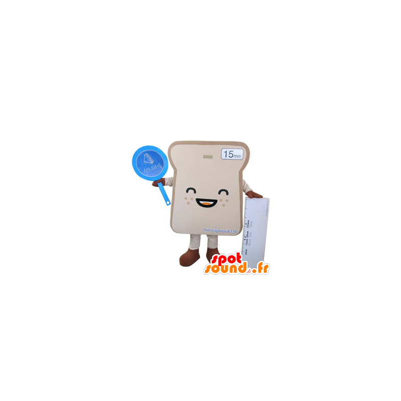 Mascotte de tranche de pain de mie géante - MASFR031495 - Mascotte alimentaires