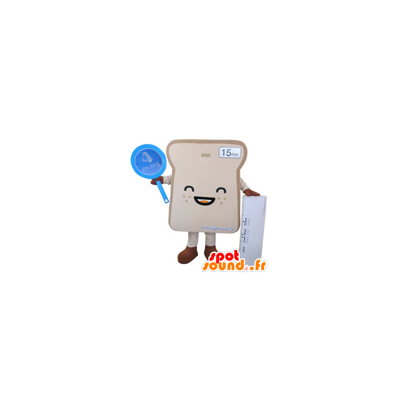 Sanduíche gigante Mascot fatia de pão - MASFR031495 - mascote alimentos
