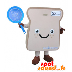 Giant sandwich bread slice mascot - MASFR031496 - Food mascot