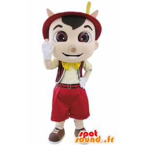 Maskot Pinocchio, slavný loutkové karikatura - MASFR031509 - maskoti Pinocchio
