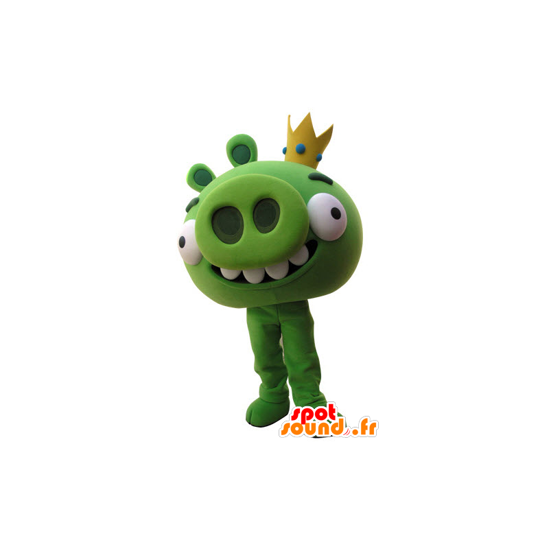 Mascot Angry Birds. mascotte maiale verde - MASFR031516 - Maiale mascotte