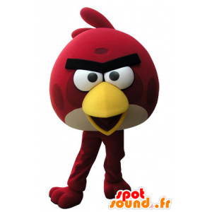 Mascotte d'oiseau rouge et jaune du jeu Angry Birds - MASFR031517 - Mascotte d'oiseaux